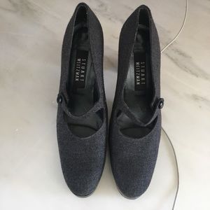 Stuart Weitzman Grey wool 4 inch size 9 heels